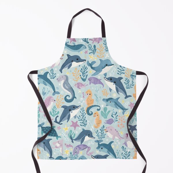 Item preview, Underwater Dreams: Gentle Sea Creatures Pattern designed and sold by MoonlitDoodles1.