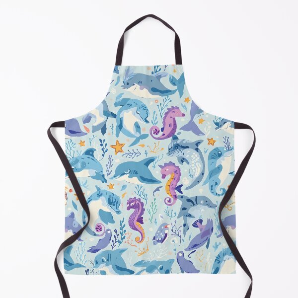 Item preview, Charming Ocean Friends Pastel Marine Pattern designed and sold by MoonlitDoodles1.