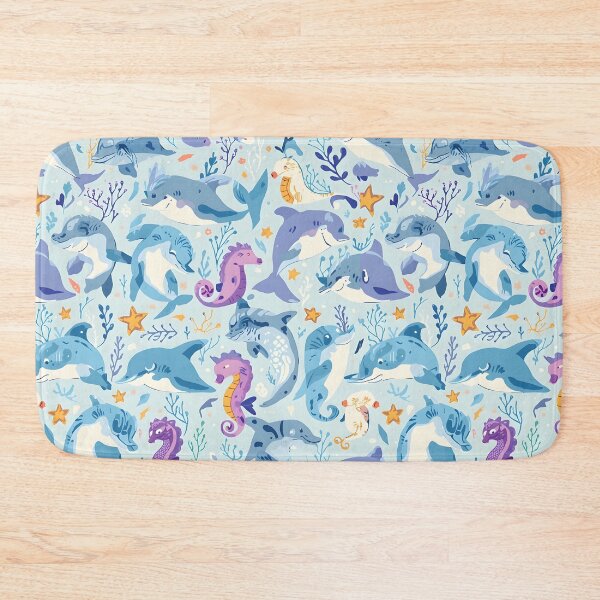 Item preview, Charming Ocean Friends Pastel Marine Pattern designed and sold by MoonlitDoodles1.