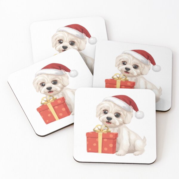 Item preview, Christmas Puppy Clipart – Cute Santa Hat Dog Digital Sticker, Holiday Dog Illustration, Xmas Scrapbooking PNG” designed and sold by Mintiko2.