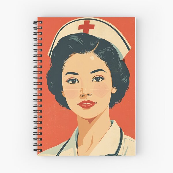 Item preview, Vintage Nurse Red Background designed and sold by Vintage City.