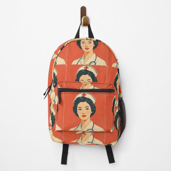 Item preview, Vintage Nurse Red Background designed and sold by Vintage City.