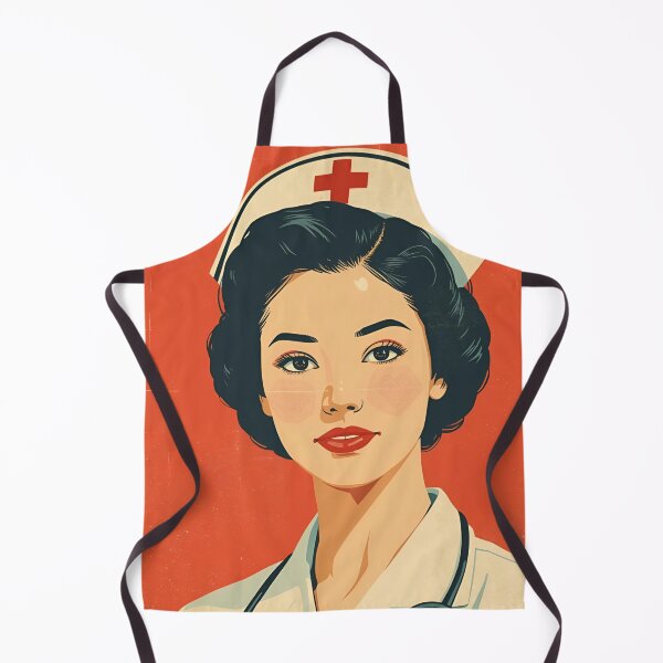 Item preview, Vintage Nurse Red Background designed and sold by Vintage City.