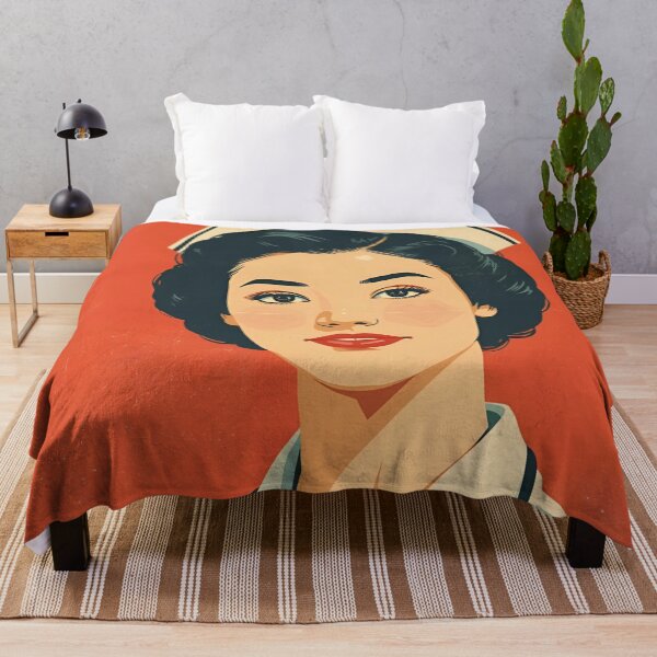 Item preview, Vintage Nurse Red Background designed and sold by Vintage City.
