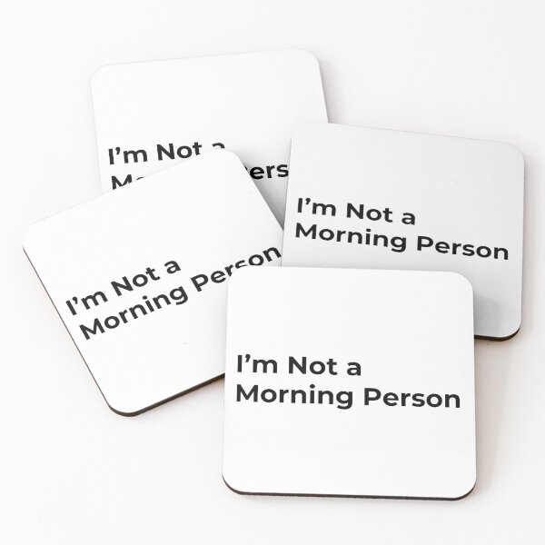 Item preview, I’m Not a Morning Person designed and sold by Low Social Battery Club.