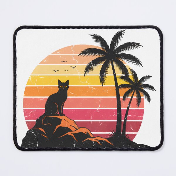Item preview, Retro Sunset Cat Silhouette designed and sold by Kabali-SL.