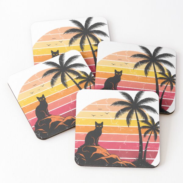 Item preview, Retro Sunset Cat Silhouette designed and sold by Kabali-SL.