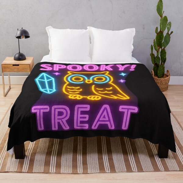 Item preview, Spooky Treat – Cyberpunk Neon Owl Halloween Design designed and sold by Thaivi Design.