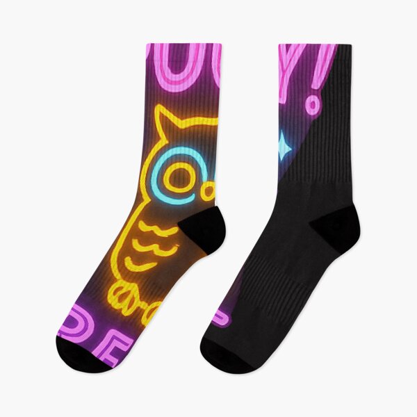 Item preview, Spooky Treat – Cyberpunk Neon Owl Halloween Design designed and sold by Thaivi Design.