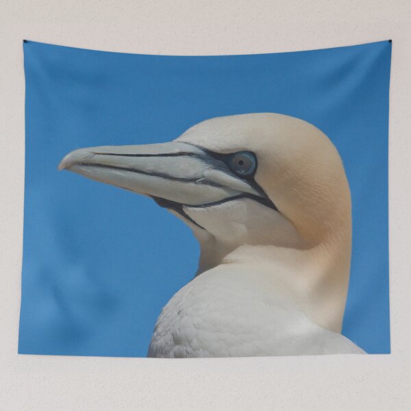 Item preview, Portrait of a bird all in white and blue designed and sold by Production Art Manon Meilleur.