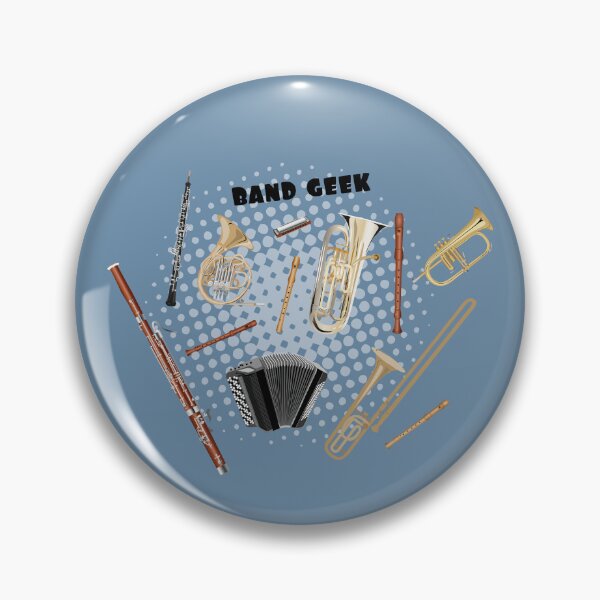 Item preview, Band geek! trombone, horn, accordion, harmonica, bassoon, oboe, recorder, flugelhorn and euphonium designed and sold by kobyakov.