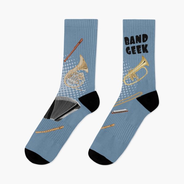 Item preview, Band geek! trombone, horn, accordion, harmonica, bassoon, oboe, recorder, flugelhorn and euphonium designed and sold by kobyakov.