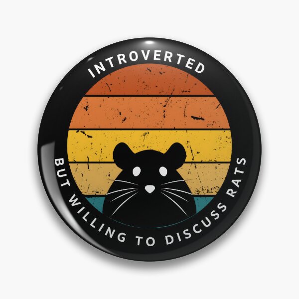 Item preview, Introverted but willing to discuss rats designed and sold by Marsh & Lump.
