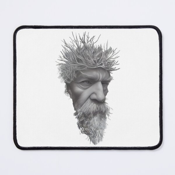 Item preview, Tree Spirit Elder – Surreal Nature-Fused Portrait of Wisdom designed and sold by Psycho-Crazy.