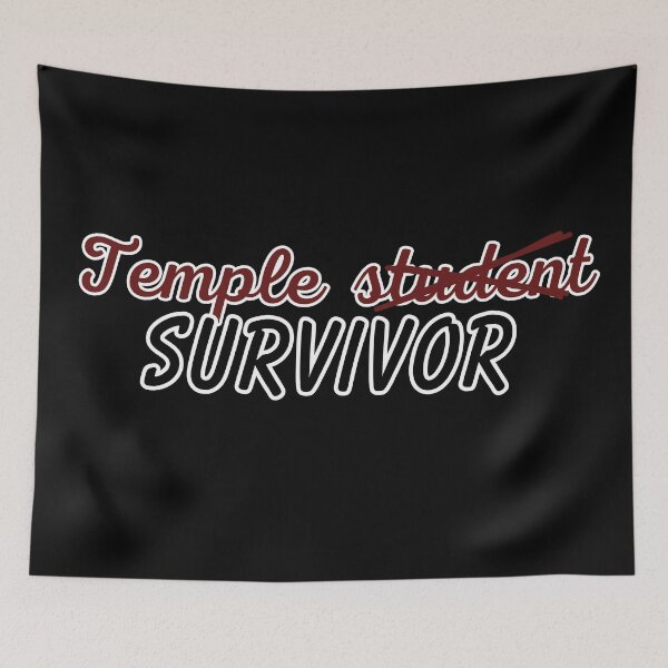 Item preview, Temple Student Survivor (Black) designed and sold by keima101.