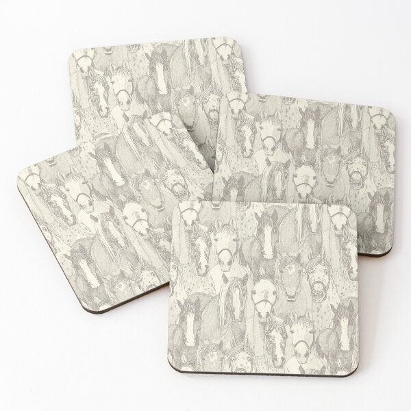 Item preview, just horses natural pearl designed and sold by scrummy.