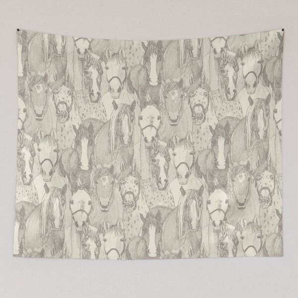 Item preview, just horses natural pearl designed and sold by scrummy.
