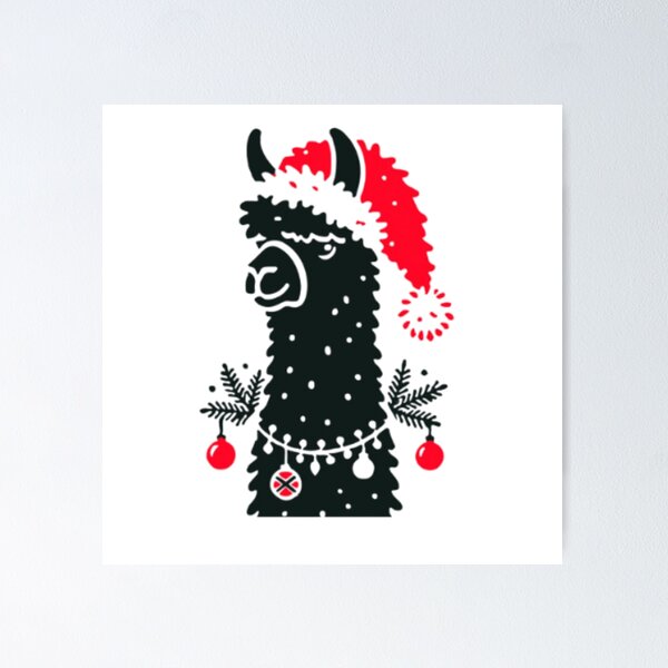 Item preview, Llama Navideña – Christmas Vibes ?? designed and sold by ArteVirtual28.
