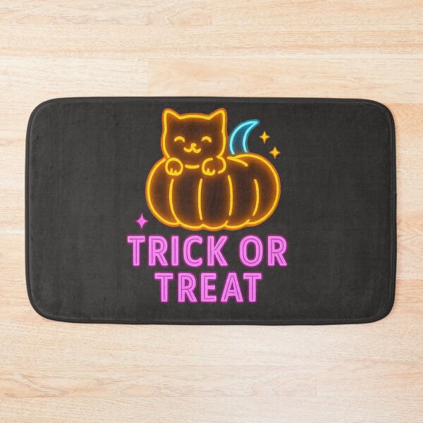 Item preview, Trick or Treat Cat – Cyberpunk Neon Halloween Design designed and sold by Thaivi Design.