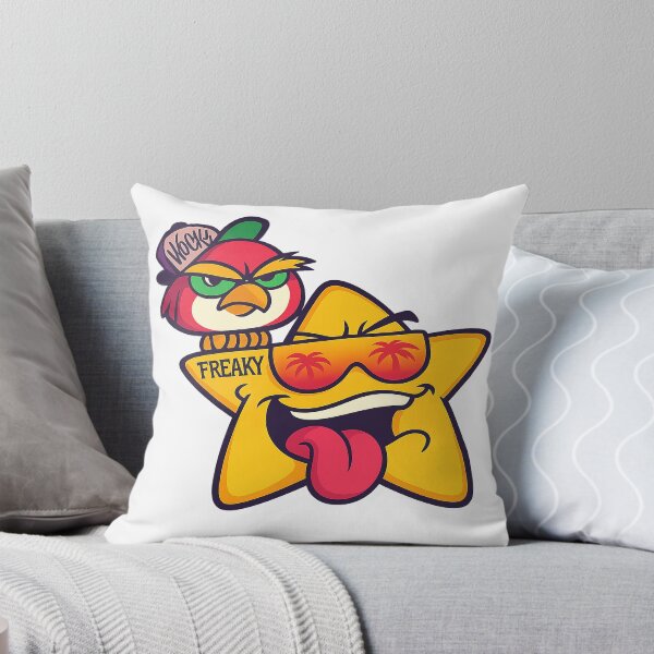 Item preview, Freaky Star & Angry Bird – Funny Cartoon Street Art Design designed and sold by Movono.