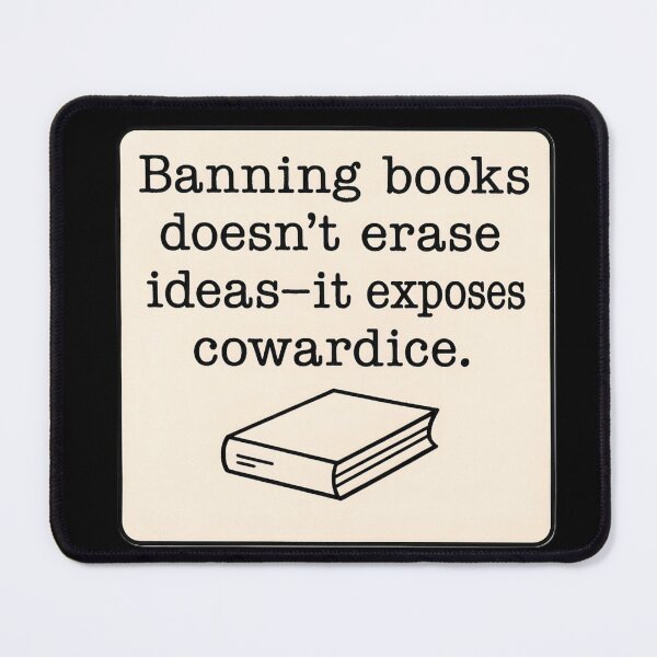 Item preview, Anti Censorship Book Ban Statement Minimalist Art Prints designed and sold by PinUpPizzazz.