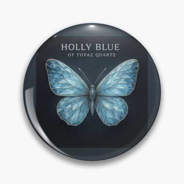 Item preview, Faceted Wings – Holly Blue of Topaz Quartz designed and sold by GeoWild Designs.