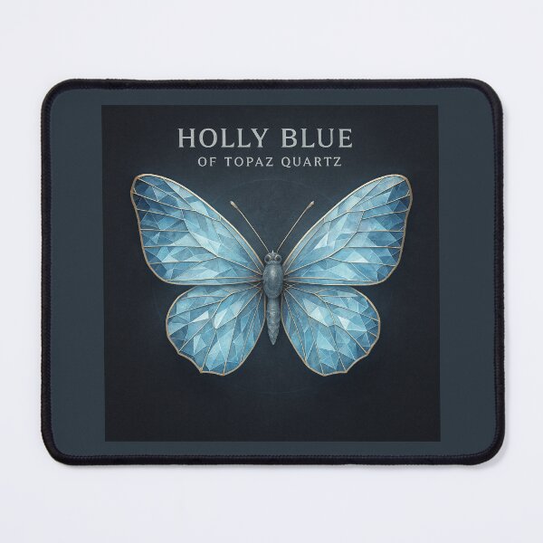 Item preview, Faceted Wings – Holly Blue of Topaz Quartz designed and sold by GeoWild Designs.