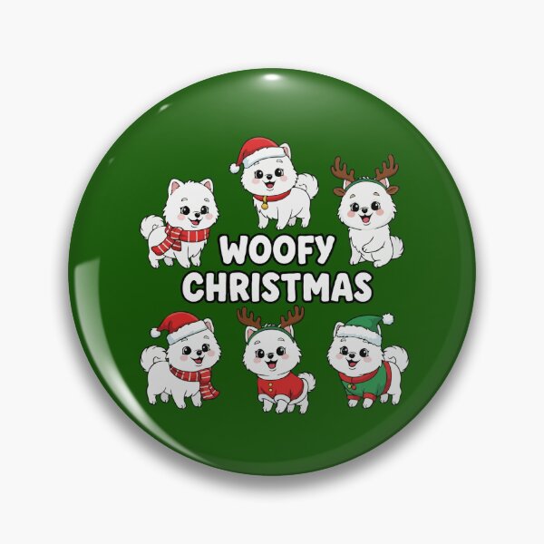 Artikelvorschau, Weihnachts-Pomeranians-Design | Süßes Weihnachtsgeschenk für Hundeliebhaber – entworfen und verkauft von The Real Life Symphony.