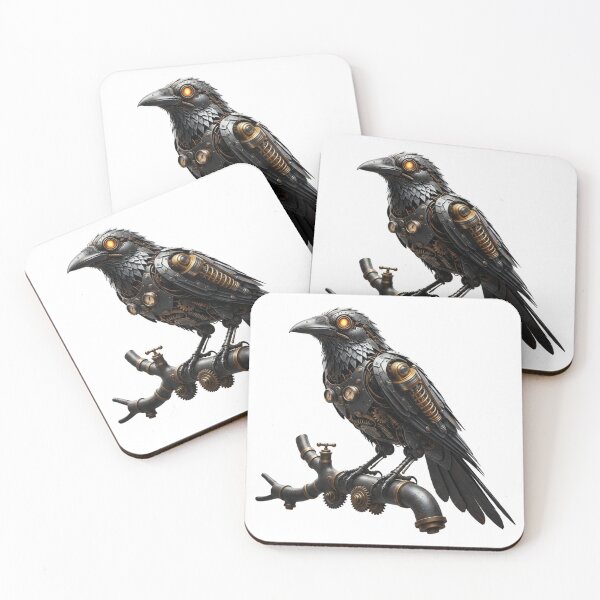 Item preview, Mechanical Raven Perched on a Steampunk Branch designed and sold by CelticSoulShop.