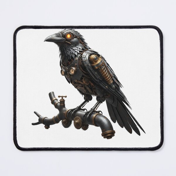 Item preview, Mechanical Raven Perched on a Steampunk Branch designed and sold by CelticSoulShop.