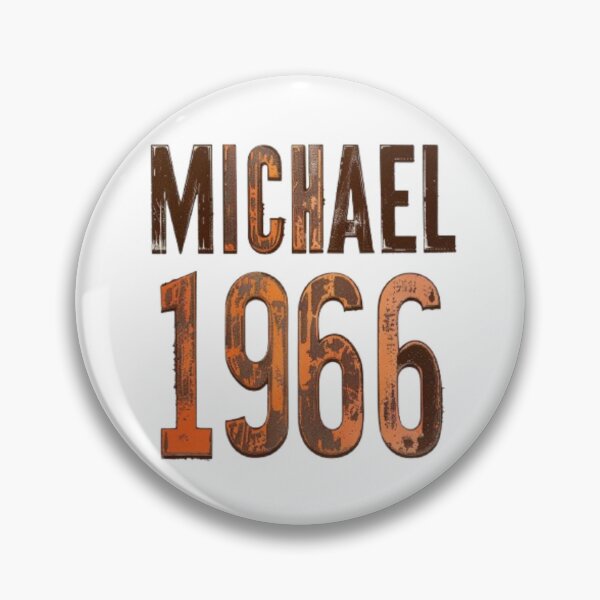 Item preview, Michael 1966 Vintage Retro Birthday designed and sold by AlexLineArt.