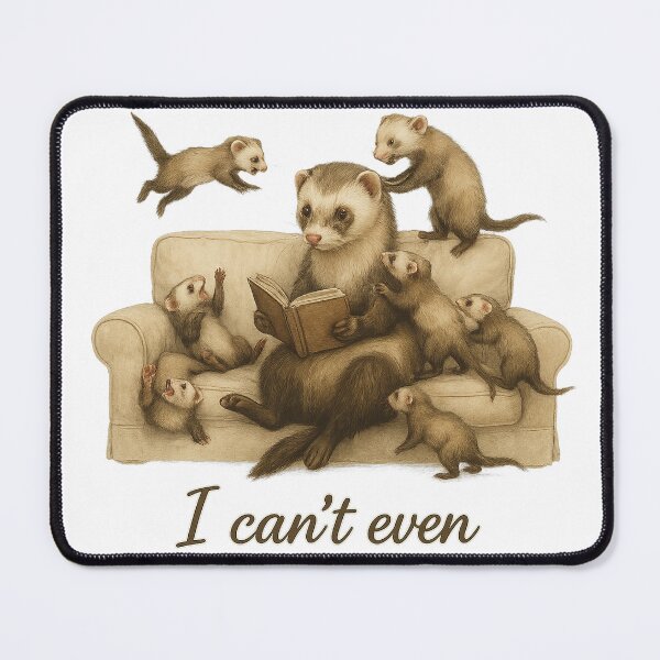 Item preview, Ferret Mom "I Can't Even" designed and sold by thehaywirehoney.