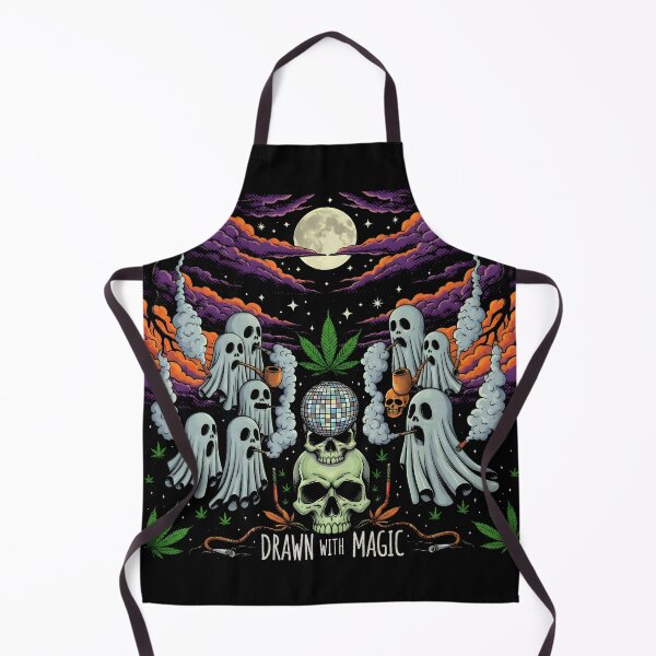 Item preview, Halloween Stoner Ghosts Party | Spooky Psychedelic Weed Cannabis Art designed and sold by AV.