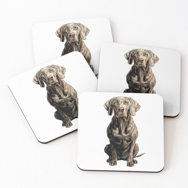 Item preview, Weimaraner Dog Illustration designed and sold by whyitsme.