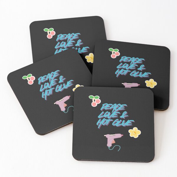 Item preview, Peace Love & Hot Glue Best Gift For Crafty Girl  designed and sold by LiotasowaFlow.