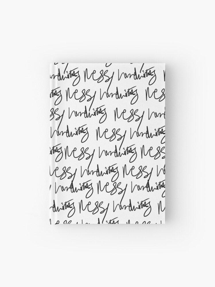 Cuaderno de tapa dura «Letra desordenada» de MlemMlam | Redbubble