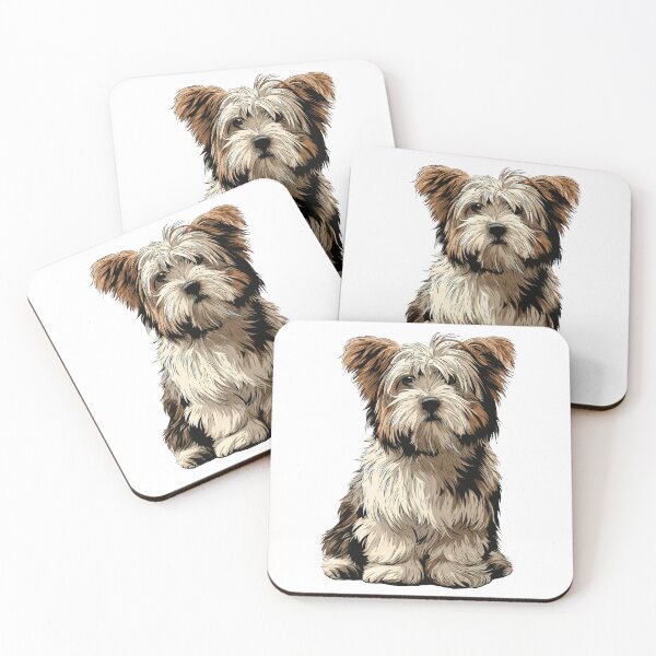 Item preview, Biewer Terrier Dog Illustration designed and sold by whyitsme.