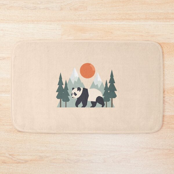 Item preview, Minimalist Geometric Panda in Nature designed and sold by Merch By Style.