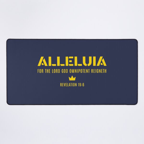 Item preview, Alleluia For The LORD God Omnipotent Reigneth, Revelation 19:6 Christian, King James Version, KJV designed and sold by Angela Dow.