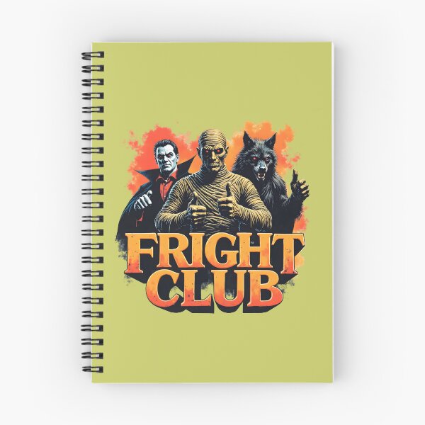 Item preview, Fright Club Halloween T-Shirt – Vampire, Mummy & Werewolf in Grunge Movie Style designed and sold by relso.