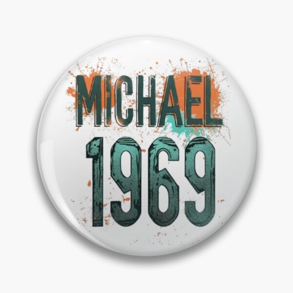 Item preview, Michael 1969 Vintage Retro Birthday designed and sold by AlexLineArt.