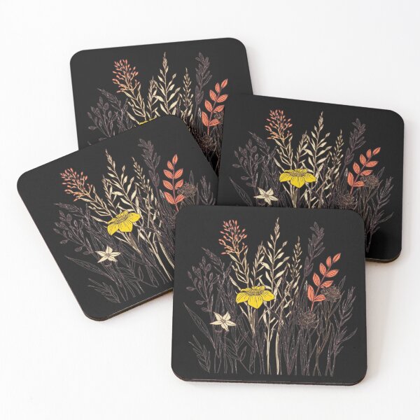 Item preview, Autumn Floral Botanical Line Art – Warm Seasonal Nature Design designed and sold by Sun Sand & Sea Art.