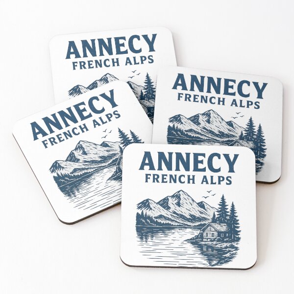 Item preview, Annecy French Alps – Vintage Mountain & Lake Design | Gift Idea for Nature Lovers designed and sold by Pomdailleurs.