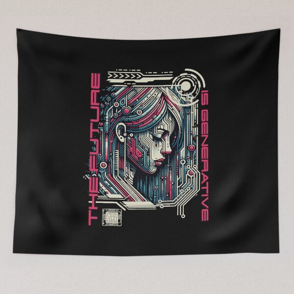 Item preview, The Future Is Generative AI Shirt designed and sold by Looloo Grafix.