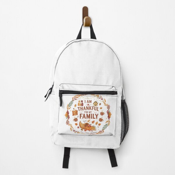 Item preview, I Am Thankful For My Family Rustic Typography - Thanksgiving & Fall Gift designed and sold by Wear Sculpt.