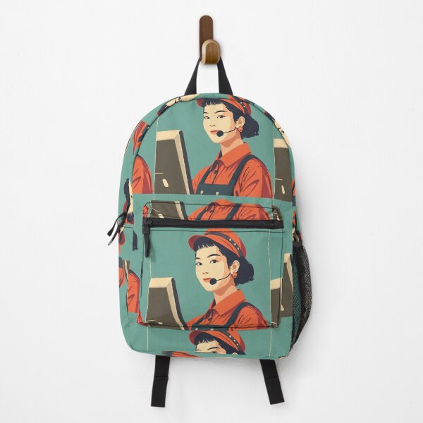 Item preview, Cute Cashier Japan Girl designed and sold by Vintage City.