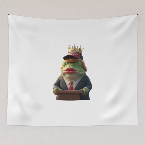 Item preview, Wanna be King Trump Frog designed and sold by MayMugs.