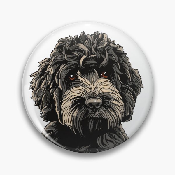 Item preview, Black Cockapoo Dog Illustration designed and sold by whyitsme.