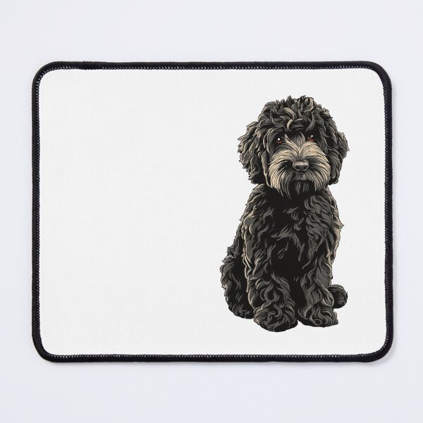 Item preview, Black Cockapoo Dog Illustration designed and sold by whyitsme.