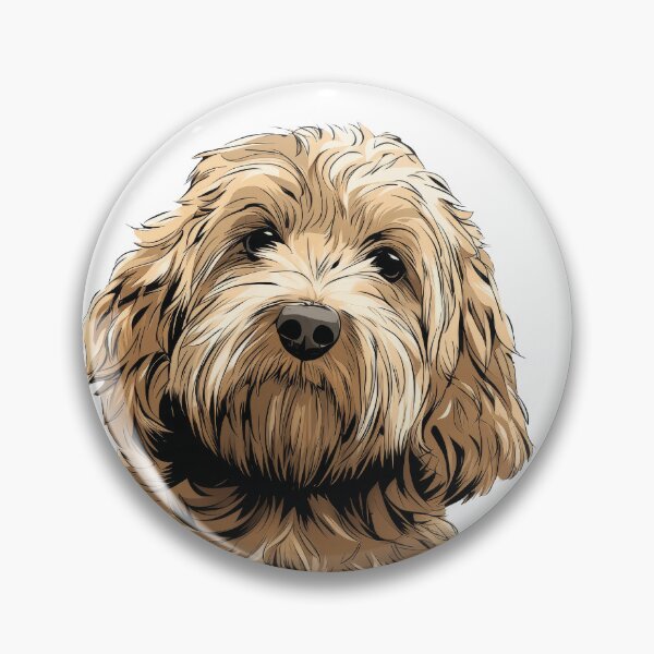 Item preview, Buff Cockapoo Dog Illustration designed and sold by whyitsme.